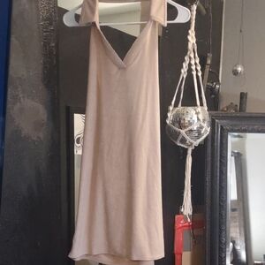 Bar III Elegant Cream Halter Dress
